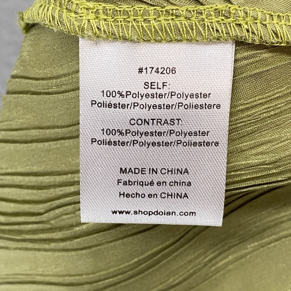 Dolan Anthropologie Top Womens Large One Shoulder Asymmetrical Silky Wavy Green - Picture 9 of 13